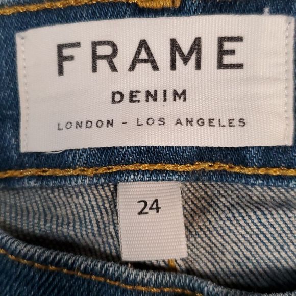 Frame Le Garçon Garcon Mid-Rise Boyfriend Jeans in Roxbury Size‎ 24 - Picture 5 of 13